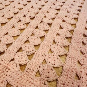 Pink Crochet Blanket